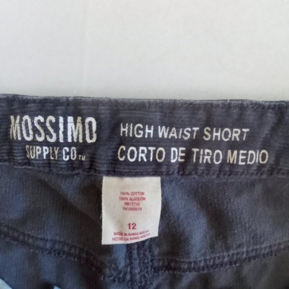 Mossimo Supply Co Blue High Waisted Corduroy Shorts - Picture 3 of 8